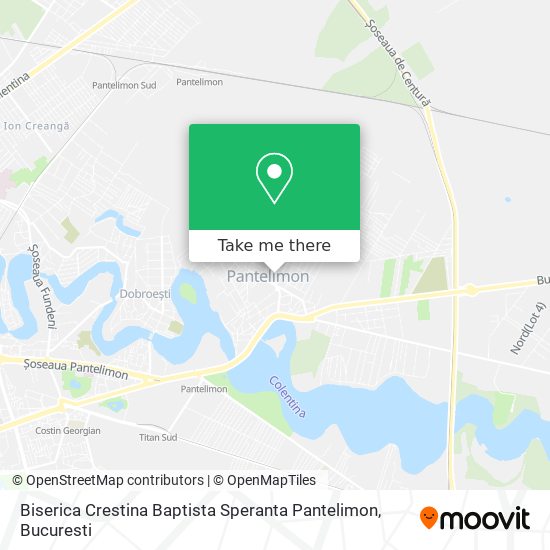 Biserica Crestina Baptista Speranta Pantelimon map