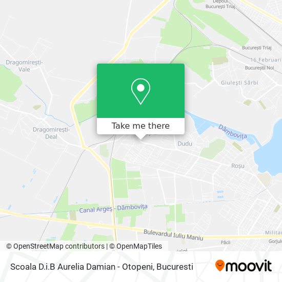 Scoala D.i.B Aurelia Damian - Otopeni map