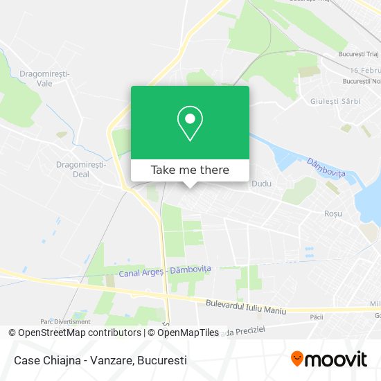 Case Chiajna - Vanzare map