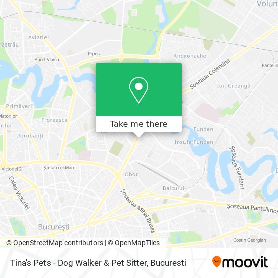 Tina's Pets - Dog Walker & Pet Sitter map