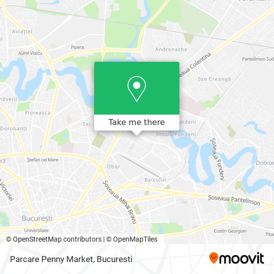 Parcare Penny Market map