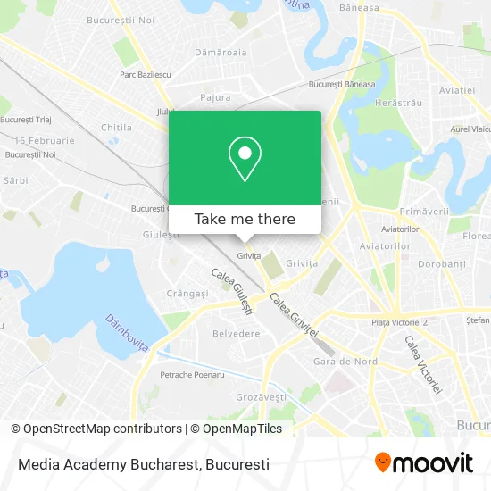 Media Academy Bucharest map
