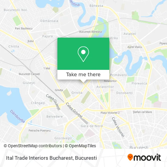 Ital Trade Interiors Bucharest map
