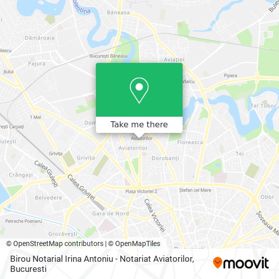 Birou Notarial Irina Antoniu - Notariat Aviatorilor map