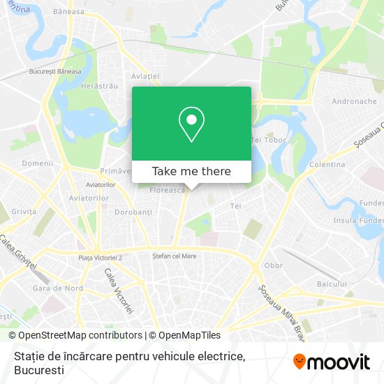 Stație de încărcare pentru vehicule electrice map