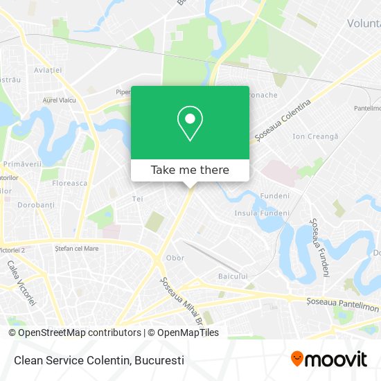 Clean Service Colentin map