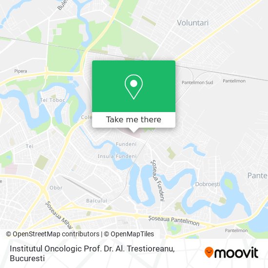 Institutul Oncologic Prof. Dr. Al. Trestioreanu map