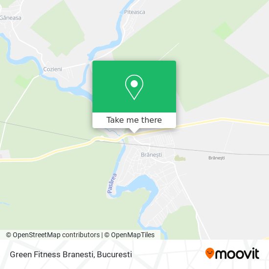 Green Fitness Branesti map