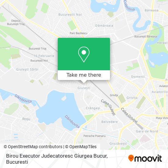 Birou Executor Judecatoresc Giurgea Bucur map