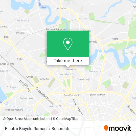 Electra Bicycle Romania map