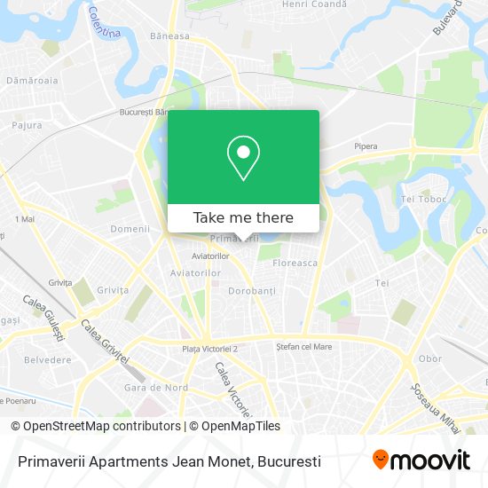 Primaverii Apartments Jean Monet map