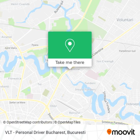 VLT - Personal Driver Bucharest map
