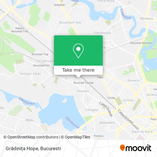 Grădinița Hope map
