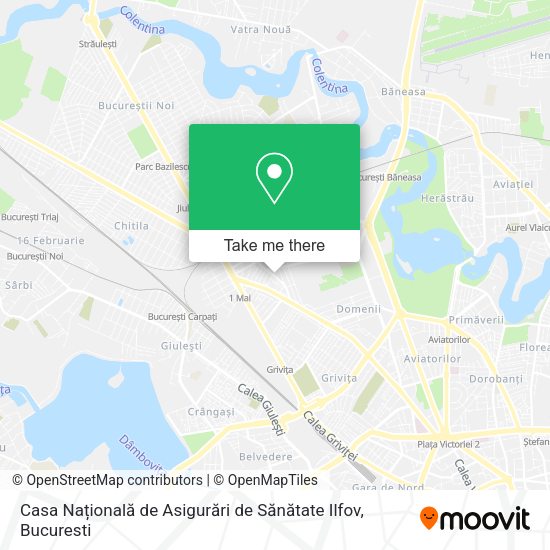 Casa Națională de Asigurări de Sănătate Ilfov map