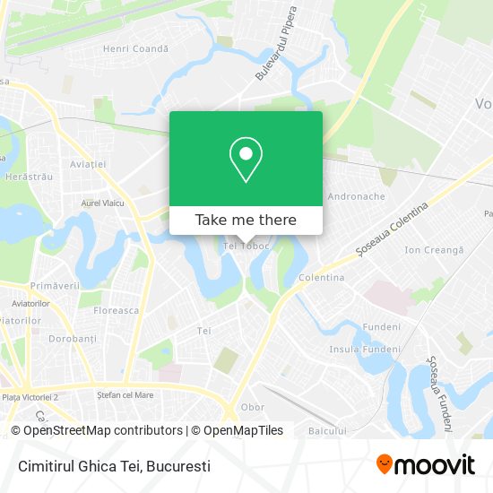 Cimitirul Ghica Tei map
