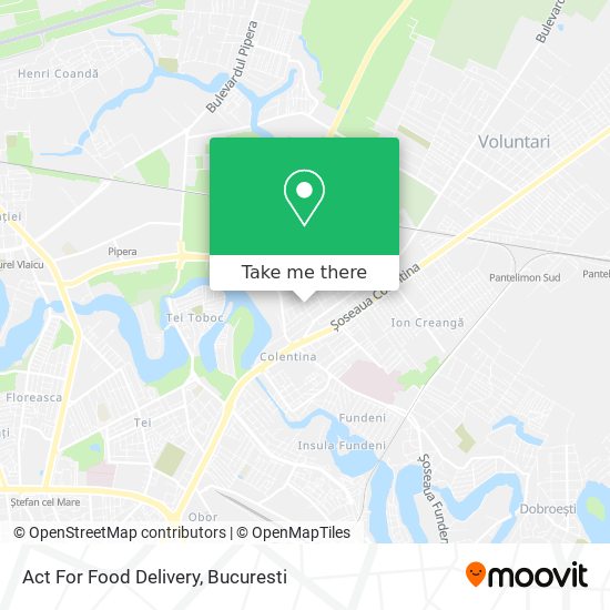 Act For Food Delivery map