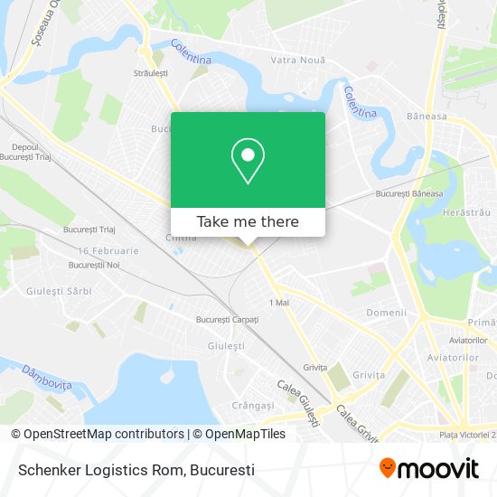 Schenker Logistics Rom map