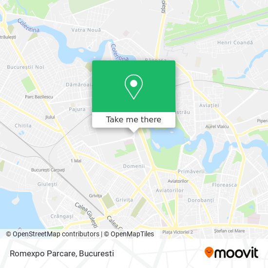 Romexpo Parcare map