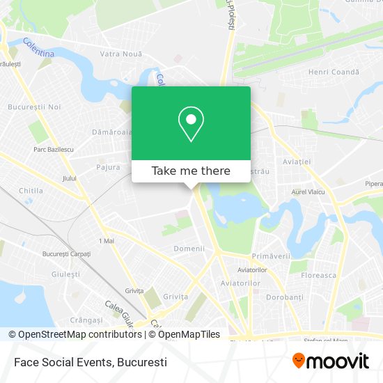 Face Social Events map