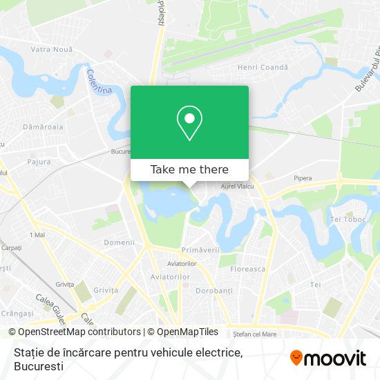 Stație de încărcare pentru vehicule electrice map