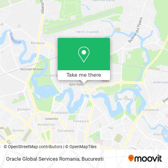 Oracle Global Services Romania map