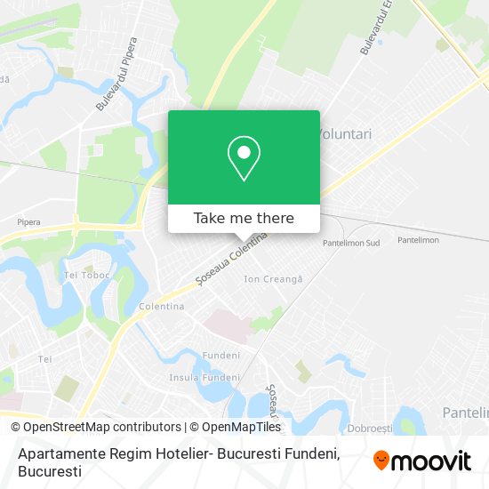 Apartamente Regim Hotelier- Bucuresti Fundeni map
