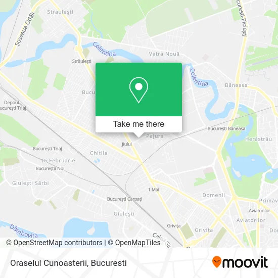 Oraselul Cunoasterii map