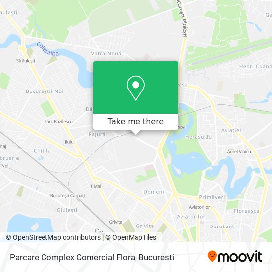 Parcare Complex Comercial Flora map