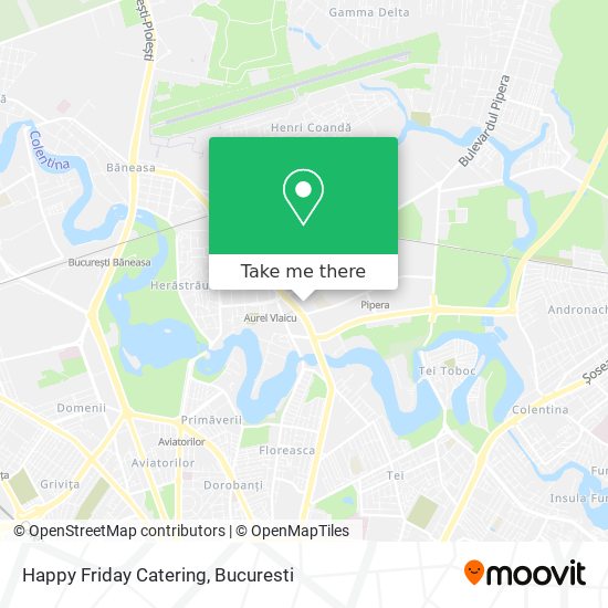 Happy Friday Catering map