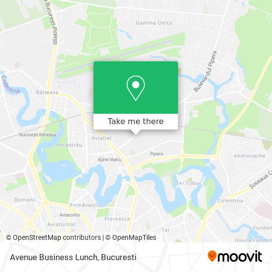 Avenue Business Lunch map