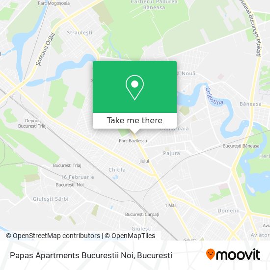 Papas Apartments Bucurestii Noi map
