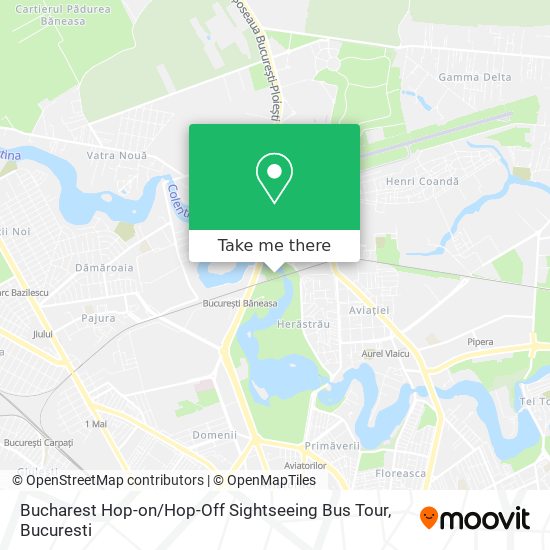 Bucharest Hop-on / Hop-Off Sightseeing Bus Tour map
