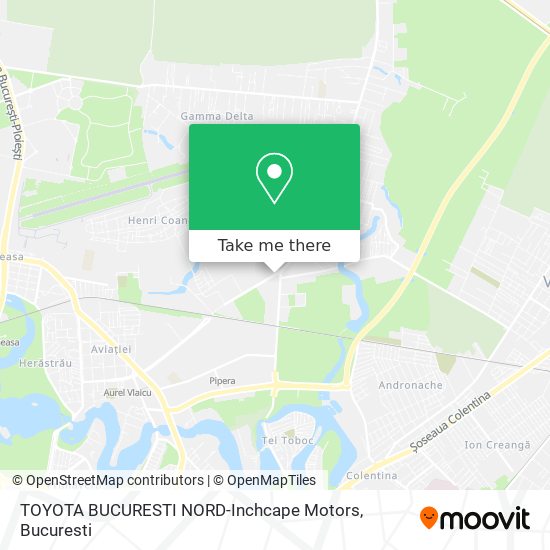 TOYOTA BUCURESTI NORD-Inchcape Motors map