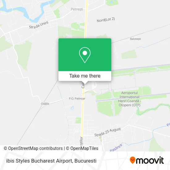 ibis Styles Bucharest Airport map