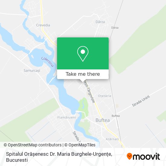 Spitalul Orășenesc Dr. Maria Burghele-Urgențe map