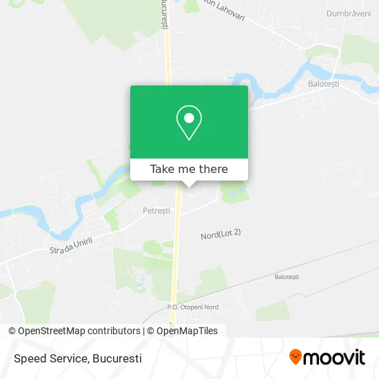 Speed Service map