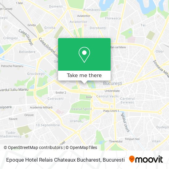 Epoque Hotel Relais Chateaux Bucharest map