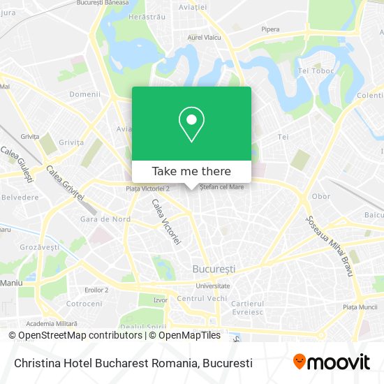 Christina Hotel Bucharest Romania map