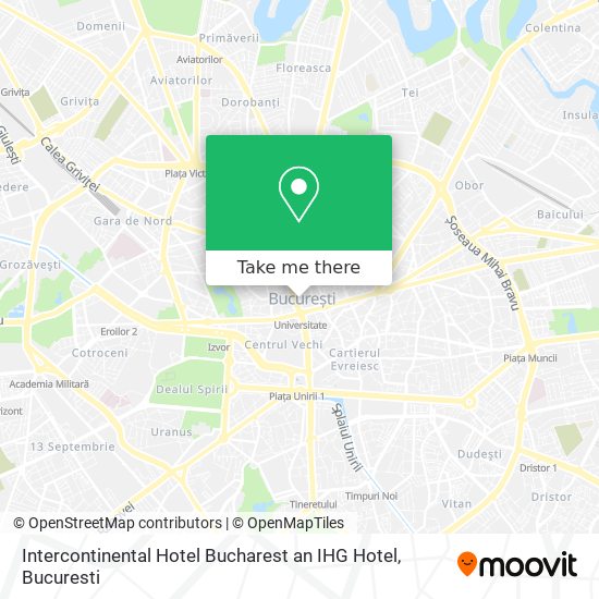 Intercontinental Hotel Bucharest an IHG Hotel map