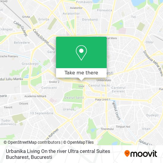 Urbanika Living On the river Ultra central Suites Bucharest map