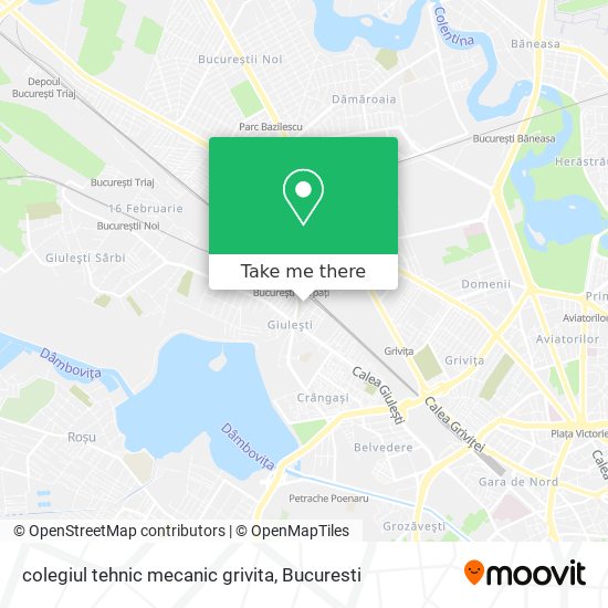 colegiul tehnic mecanic grivita map