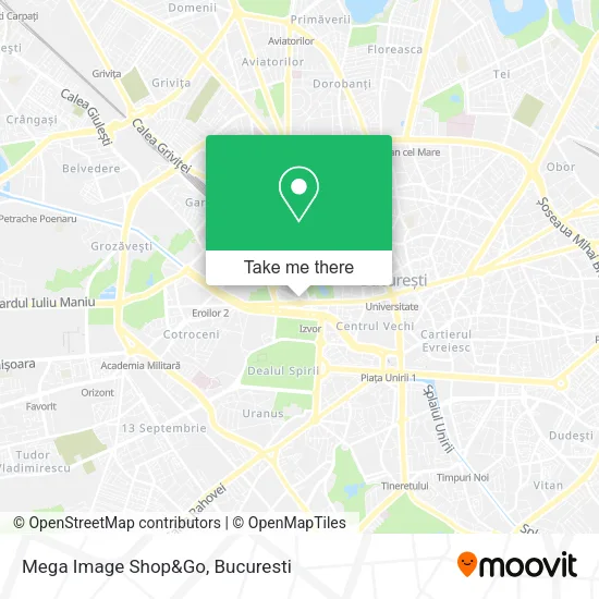 Mega Image Shop&Go map
