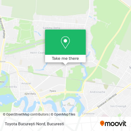 Toyota București Nord map