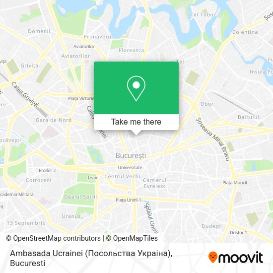 Ambasada Ucrainei (Посольства Украіна) map