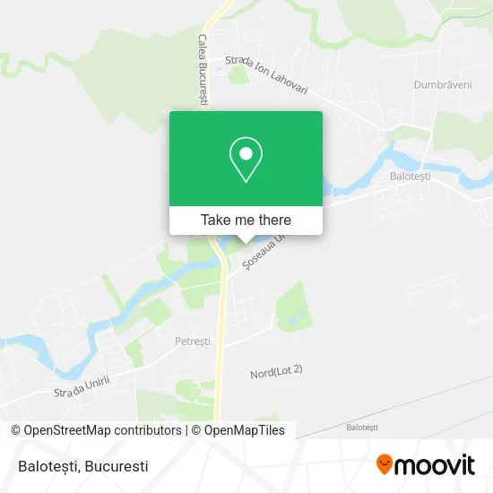 Balotești map