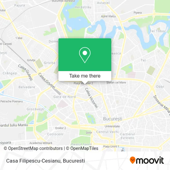 Casa Filipescu-Cesianu map