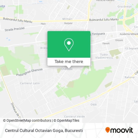 Centrul Cultural Octavian Goga map