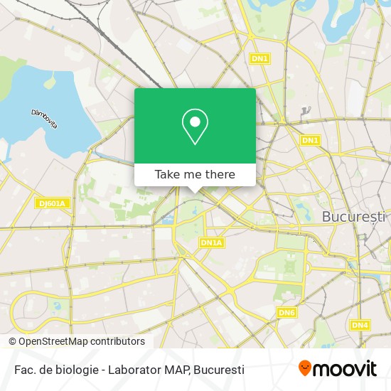 Fac. de biologie - Laborator MAP map