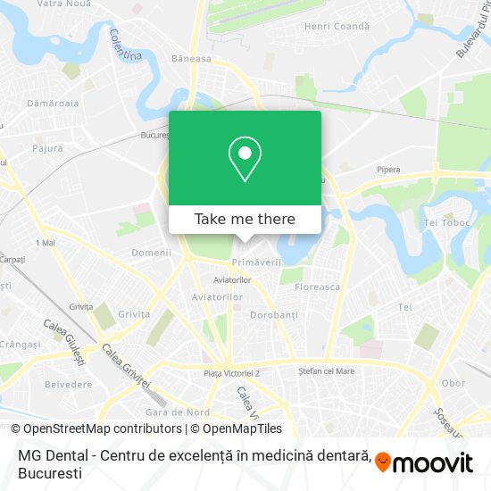 MG Dental - Centru de excelență în medicină dentară map