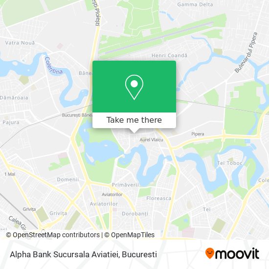 Alpha Bank Sucursala Aviatiei map